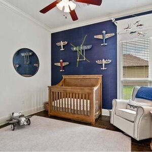 RH Restoration Hardware Vintage Model Airplane in Blue (Medium)